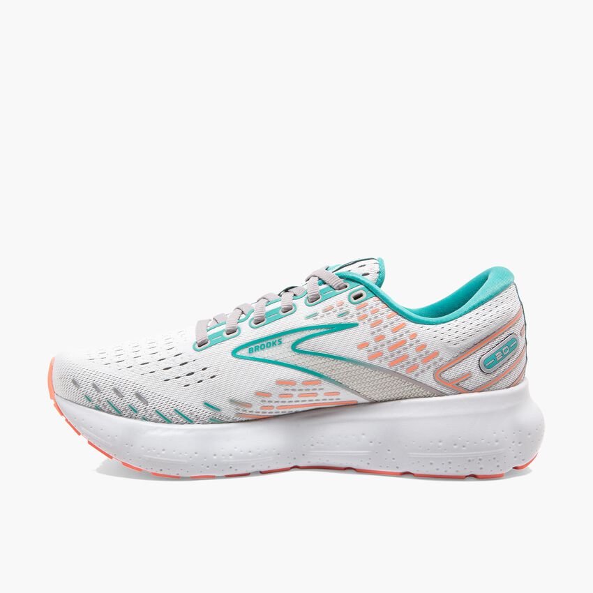 Women's Brooks, Glycerin 20 Running Shoe-Oyster/Latigo Bay/Coral