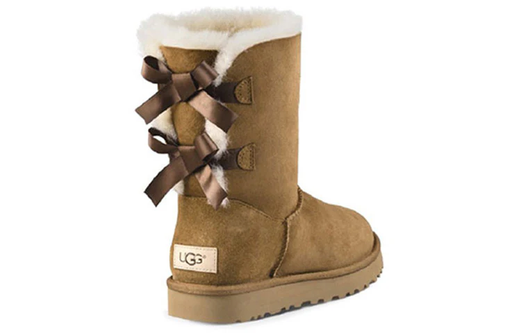 (WMNS) UGG Mini Bailey Bow II Boot Fleece Lined 1016225-CHE