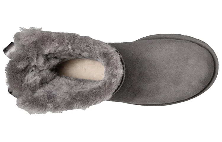 (WMNS) UGG Mini Bailey Bow II Boot Snow boots Grey 1016501-GREY