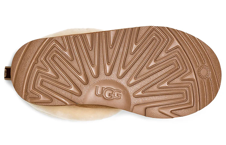 UGG Fluff Mini Quilted (Big Kids) Chestnut 1103612K-CHE