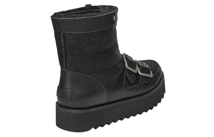 (WMNS) UGG Moto Punk Mini Boots 'Black' 1106272-BLK