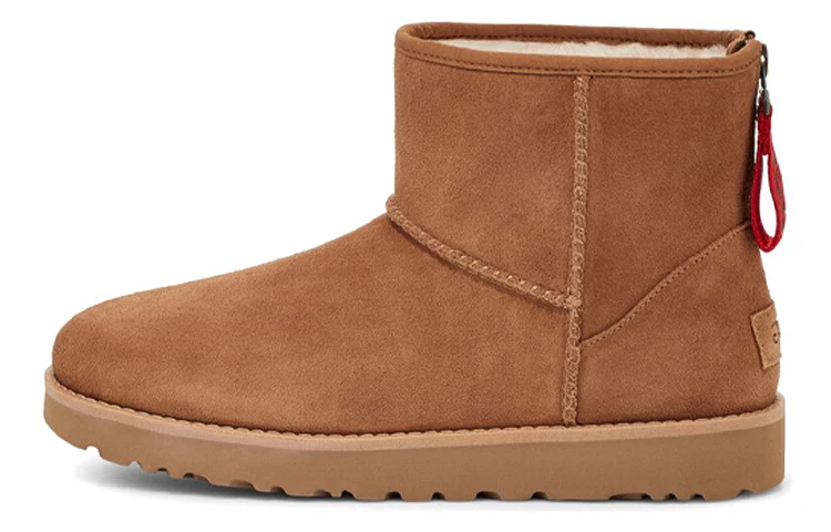 (WMNS) UGG Classic Mini Logo Zip 'Chestnut' 1122671-CHE