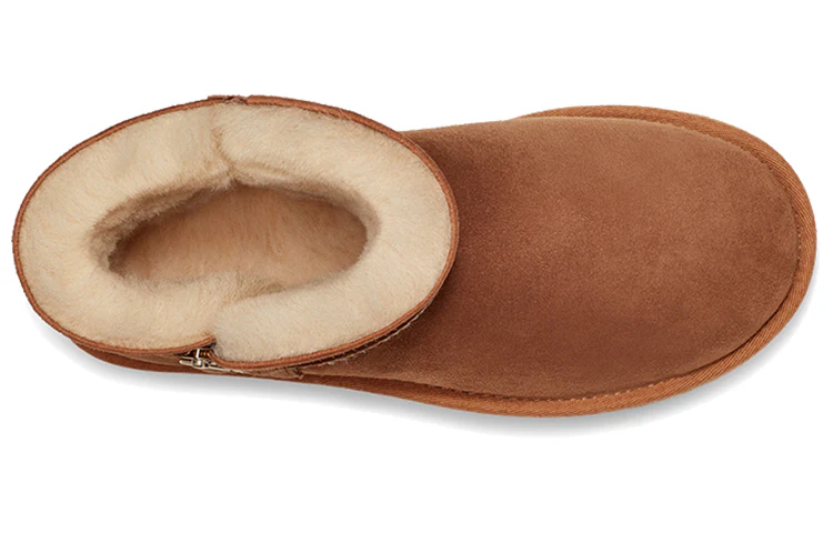 (WMNS) UGG Bailey Zip Mini Retro Fleece Lined Brown 1112481-CHE