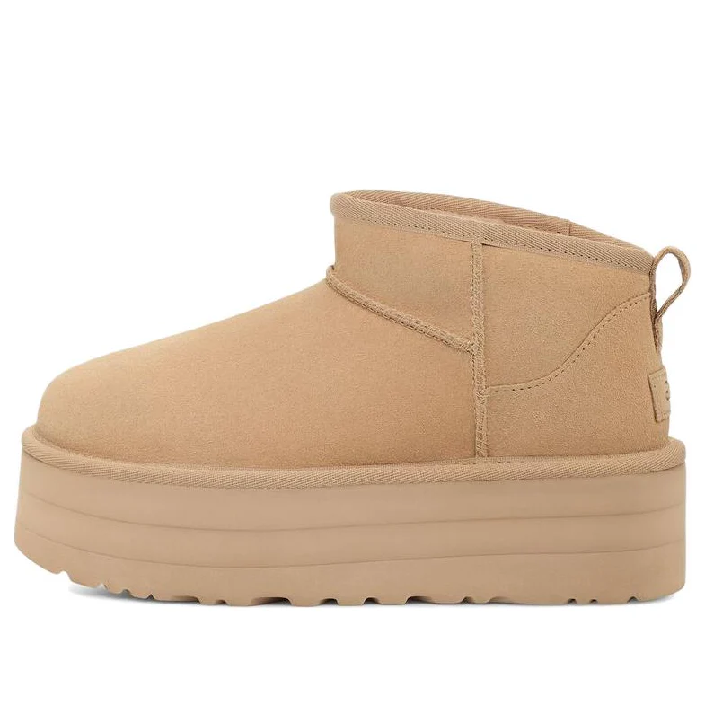 (WMNS)UGG Classic Ultra Mini Platform 'Driftwood' 1135092-DRI