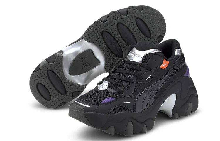 (WMNS) PUMA Pulsar Wedge 'Tech Glam - Black' 373939-02