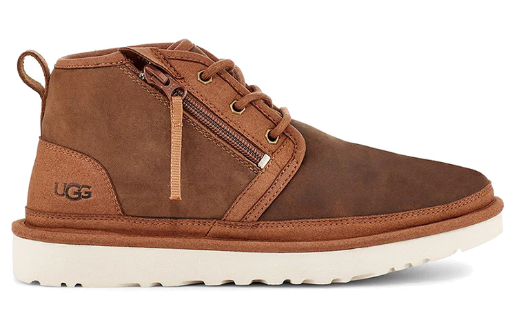 UGG Neumel Zip High Top Fleece Lined Brown 1103883-CHE