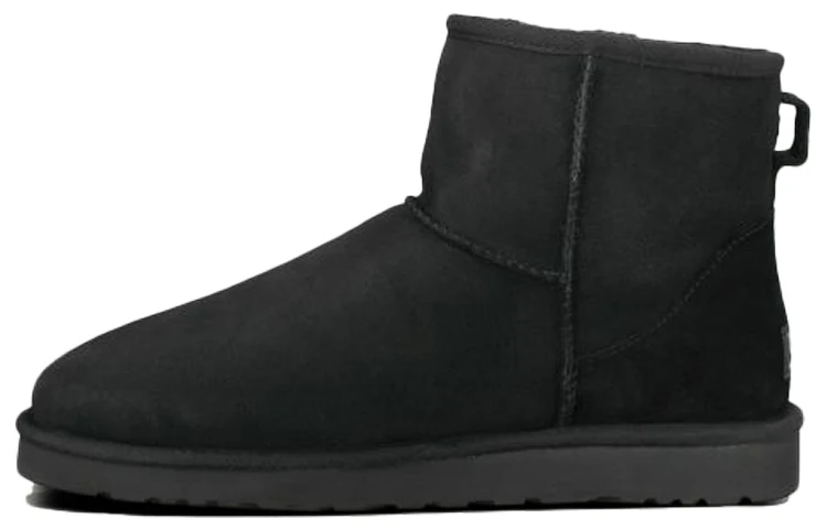 UGG Classic Mini Fleece Lined Snow Boots Black 1002072-BLK