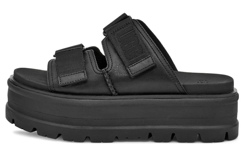 (WMNS) UGG Clem Black Slippers 1119951-BLLE