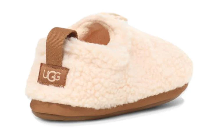 (TD) UGG Plushy Slippers 'Cream Brown' 1143792K-NCHS