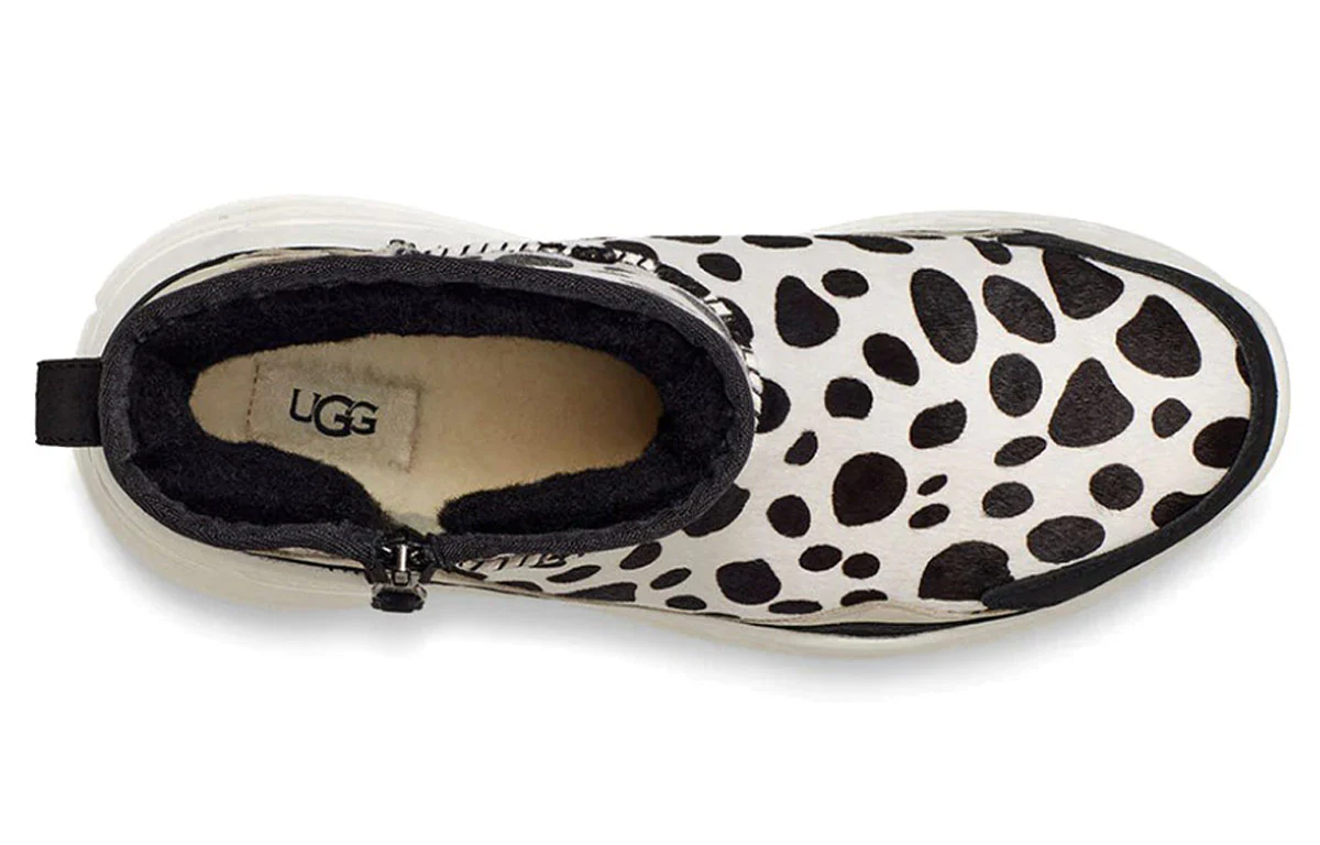 UGG Ca805 Classic Dalmatian Fleece Lined Black White 1121036-OWBL