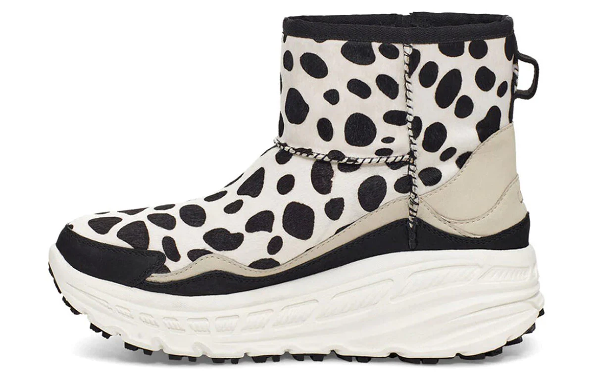 UGG Ca805 Classic Dalmatian Fleece Lined Black White 1121036-OWBL
