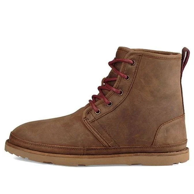 UGG Neumel Luxe WP Harkley Waterproof Fleece Lined Brown 1017238-GRZ