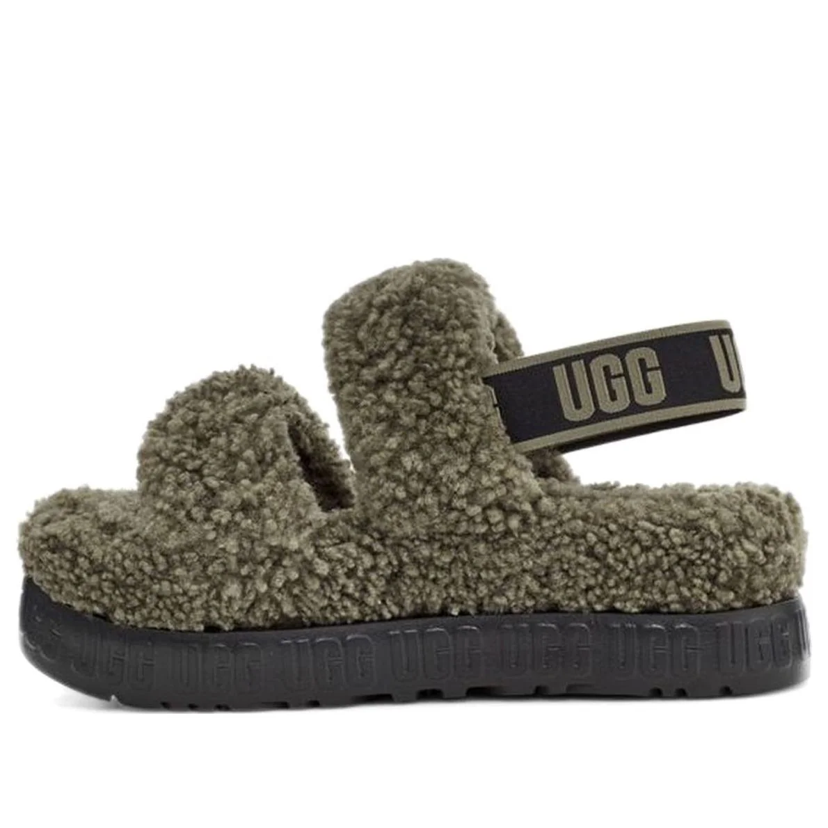 (WMNS) UGG Fluff 'Olive Green' 1120876-BTOL