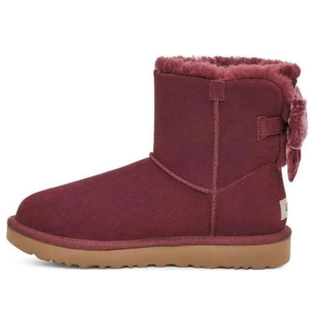 (WMNS) UGG Mini Bailey Bow Boots 'Wild Grape' 1138172-WGRP