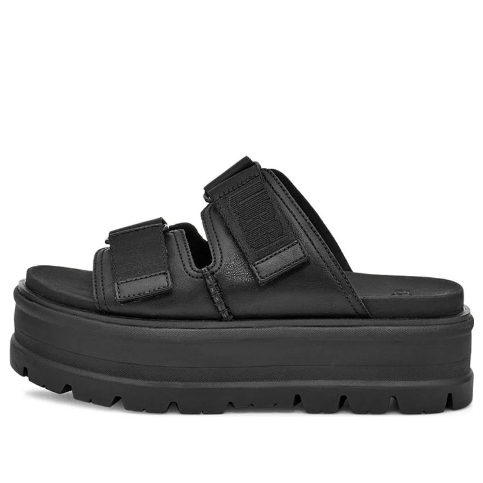 (WMNS) UGG Clem Black Slippers 1119951-BLLE
