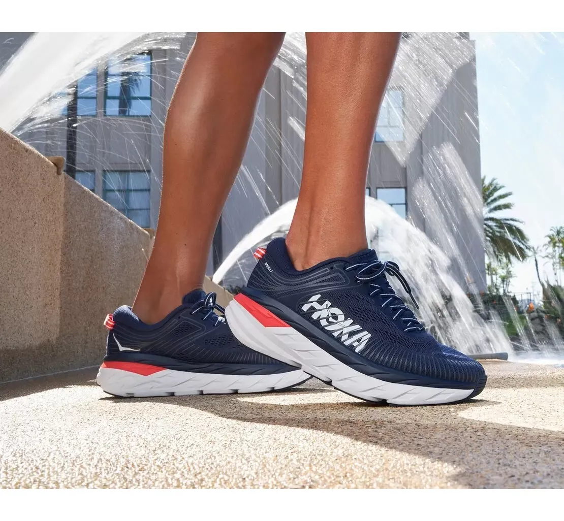 Hoka One One Women's Bondi 7 BLACK IRIS / BALLAD BLUE