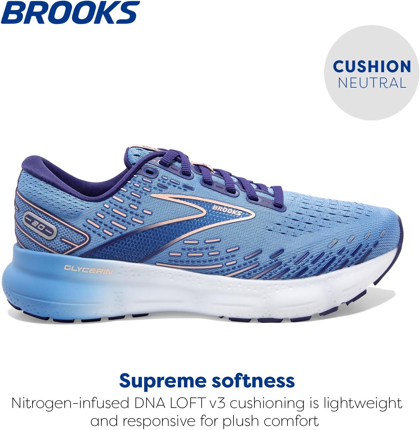 Brooks Women's Glycerin 20 Neutral Running Shoe