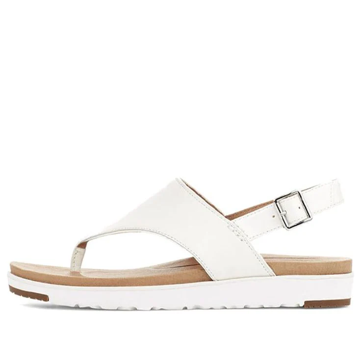 (WMNS) UGG Alessia Cozy Casual Sandals White 1111150-WHT
