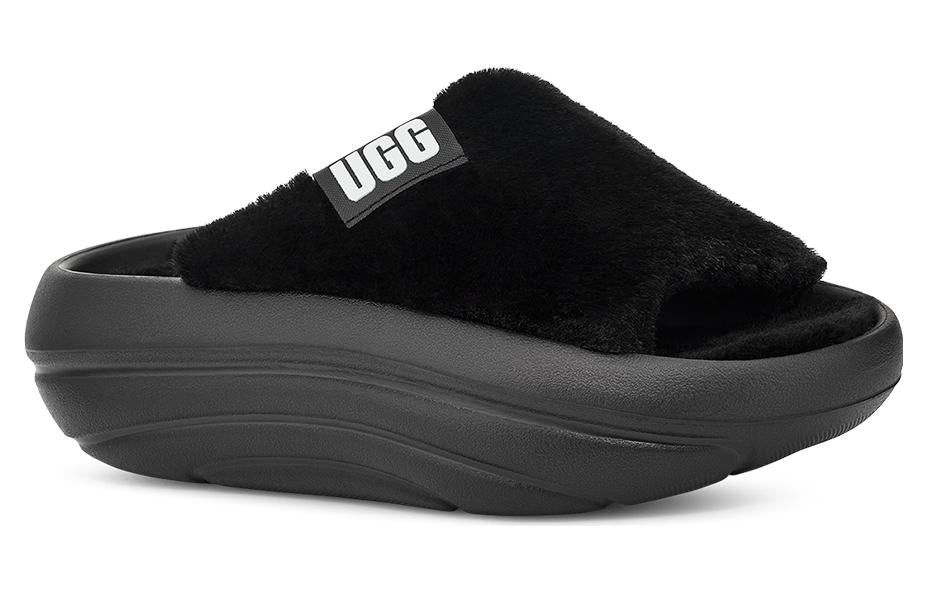 (WMNS) UGG FoamO UGGplush Slide 'Black' 1143849-BLK