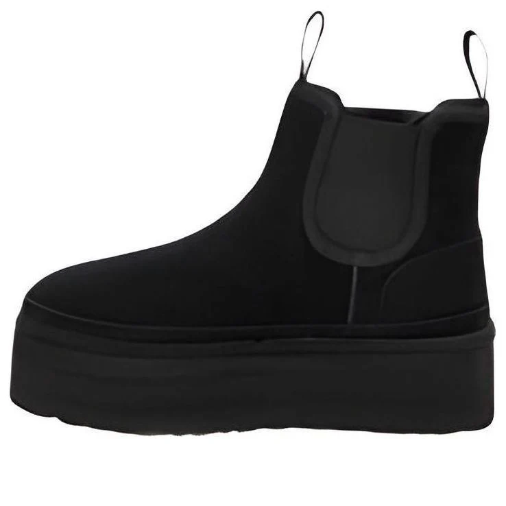 (WMNS) UGG Neumel Platform Chelsea Boot 'Black' 1134526-BLK