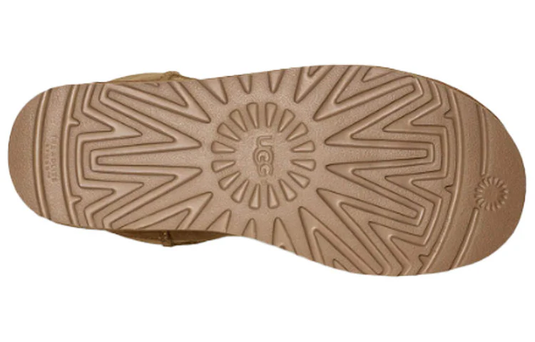 (WMNS) UGG Classic Short UGG Rubber Logo Fleece Lined 1108230-CHE