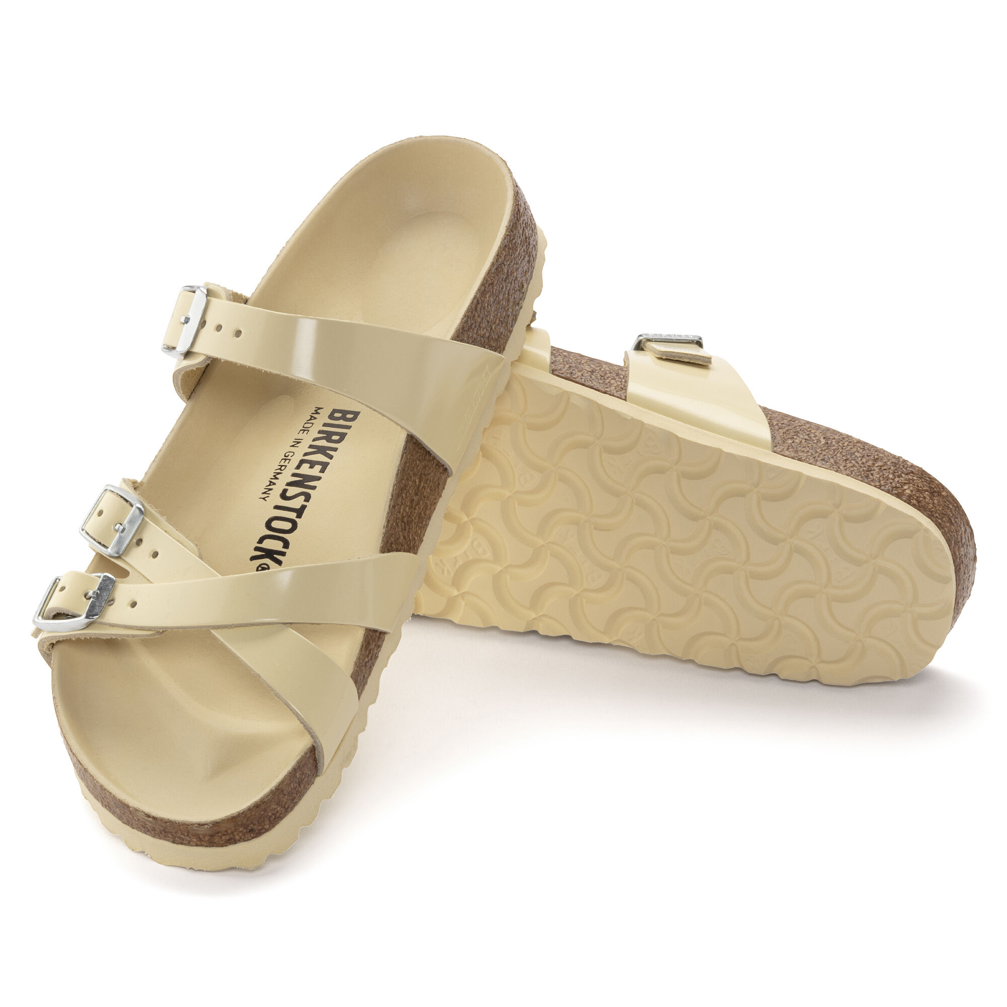 Franca Natural Leather Patent - High Shine Butter