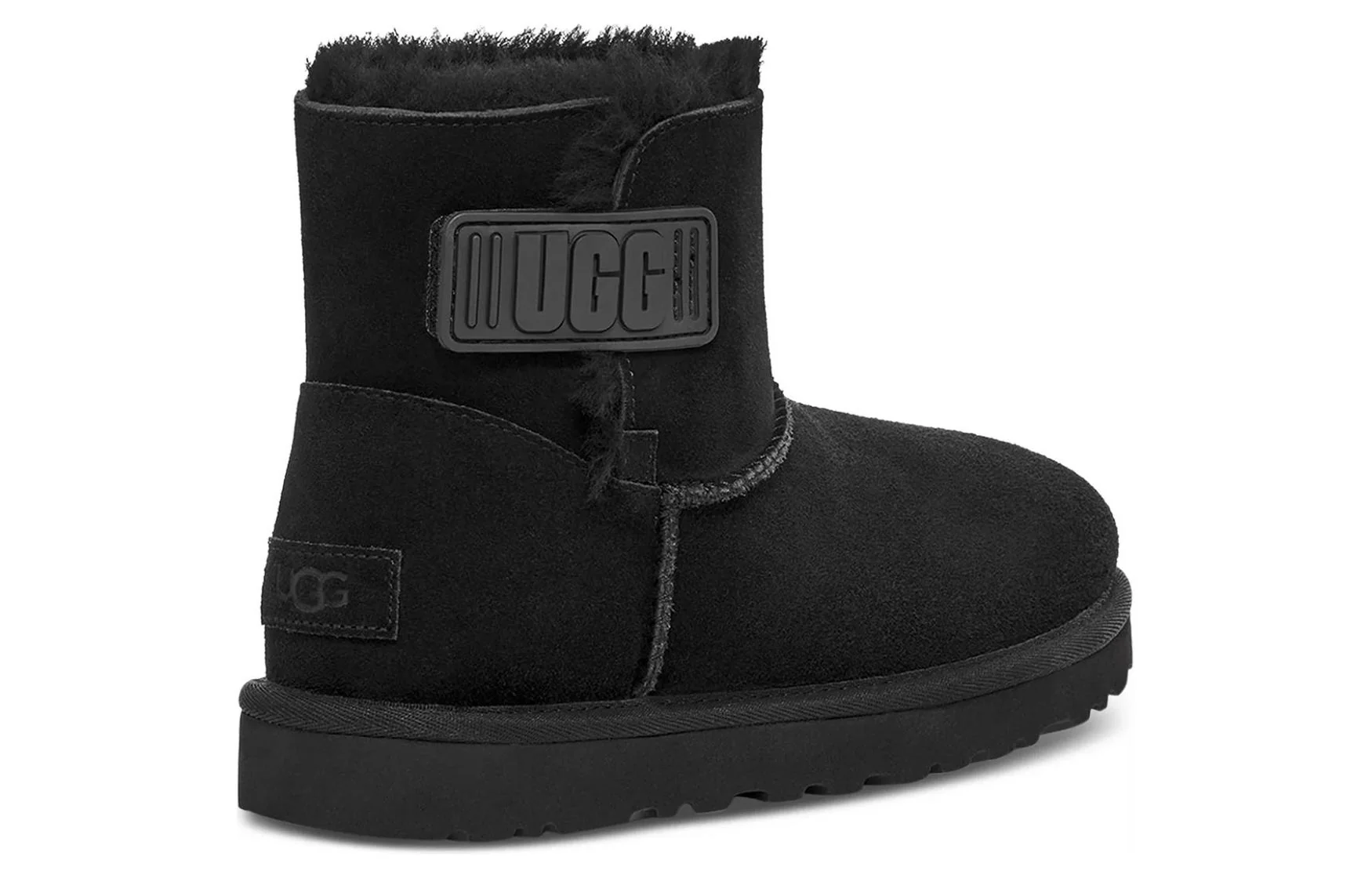(WMNS) UGG Mini Bailey Logo Strap Boot 'Black' 1123621-BLK