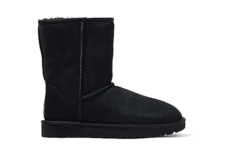 (WMNS) UGG Classic Short II Fleece Lined Black 1016223-BLK
