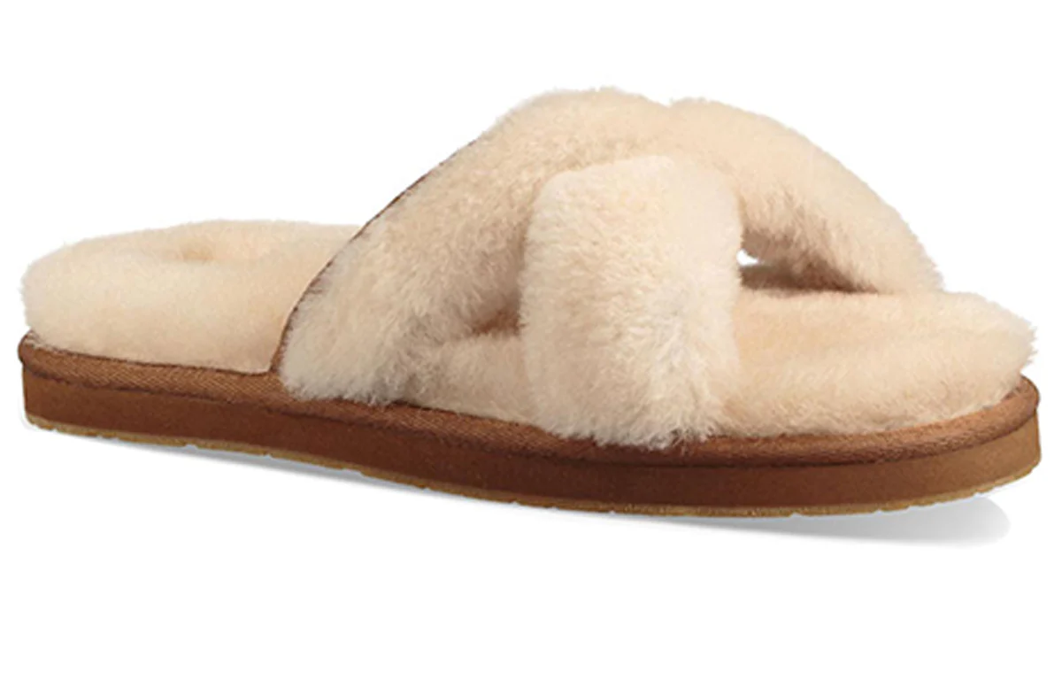 (WMNS) UGG Abela Retro Slippers 1017548-NAT