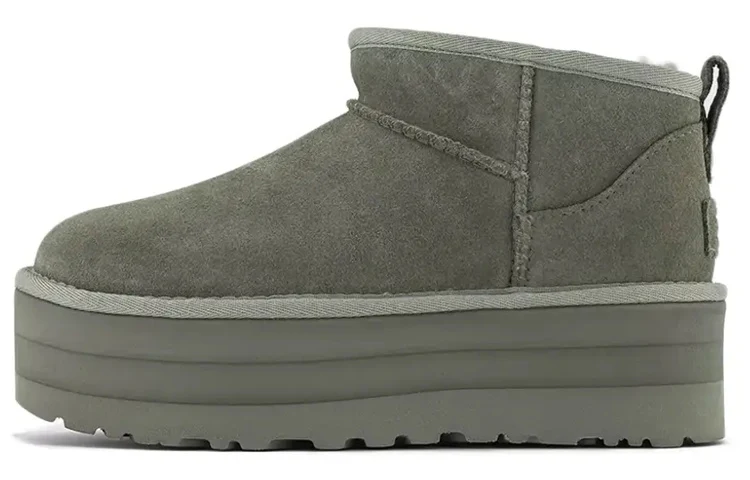 (WMNS) UGG Classic Ultra Mini Platform 'Moss Green' 1135092-MSG