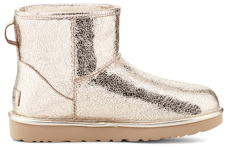 (WMNS) UGG Classic Mini Metallic Sparkle 'Light Gold' 1125234-SGD