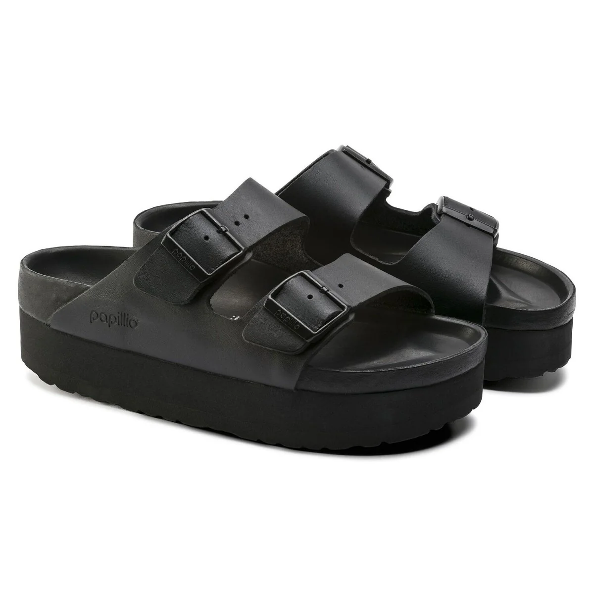 Women's Arizona Exquisite Platform Black Leather