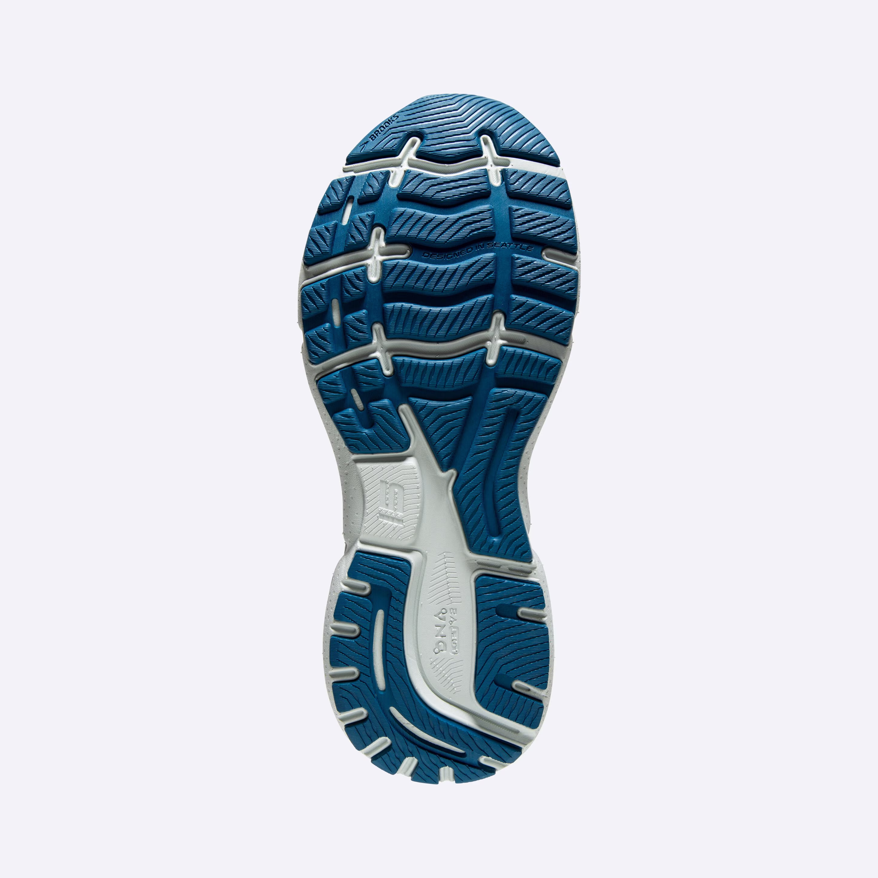 Men's Brooks, Ghost 15 Neutral Running Shoe -- Moroccan Blue/Black/Spring Bud