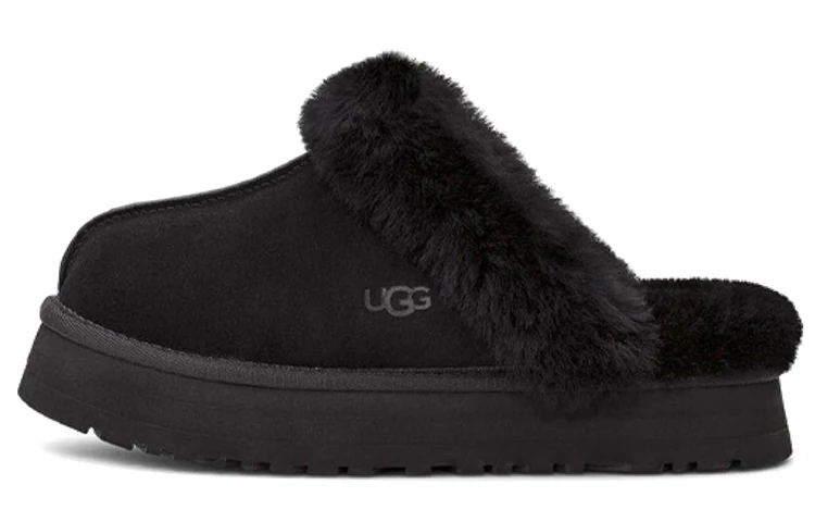 (WMNS) UGG Disquette Slipper 'Black' 1122550-BLK