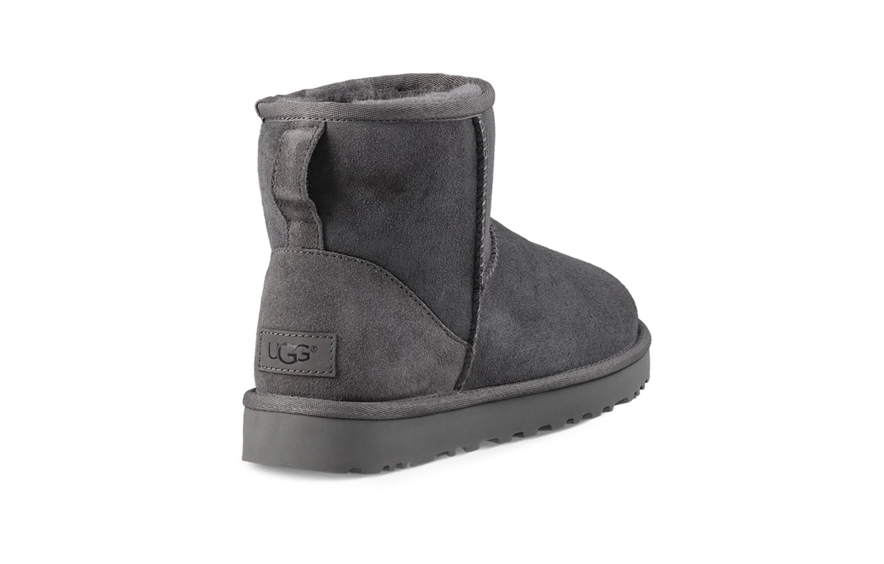 (WMNS) UGG W Classic Mini II Fleece Lined Gray 1016222-GREY