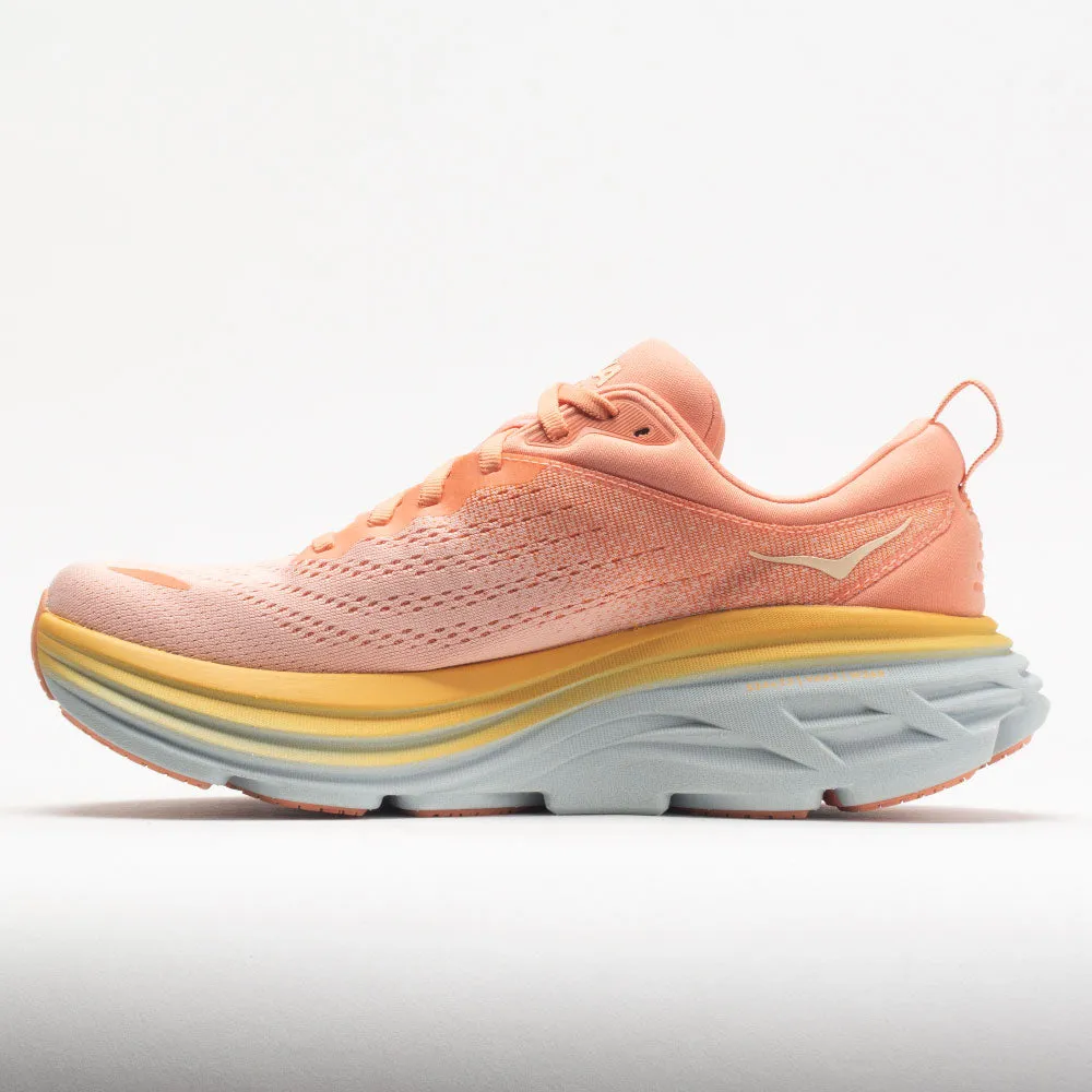 Hoka One One Bondi  8 Women's Shell Coral/Peach Parfait