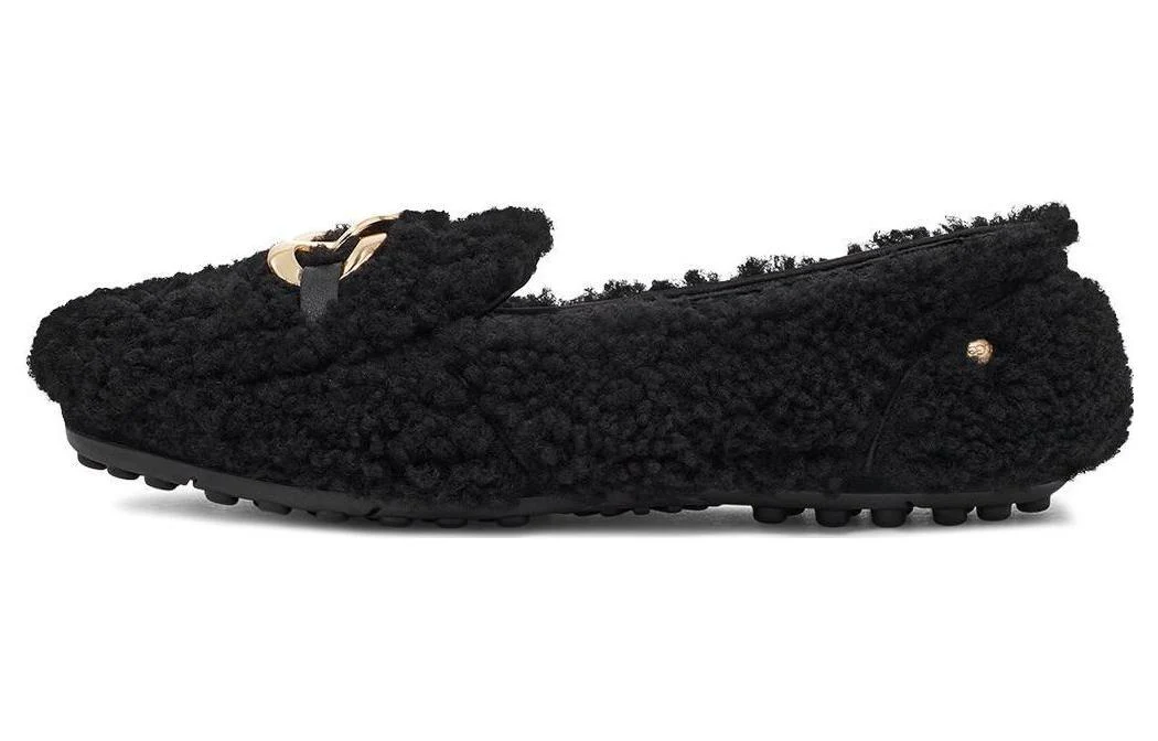 (WMNS) UGG SlipOn Comfortable Loafers 'Versatile Black' 1153515-BLK