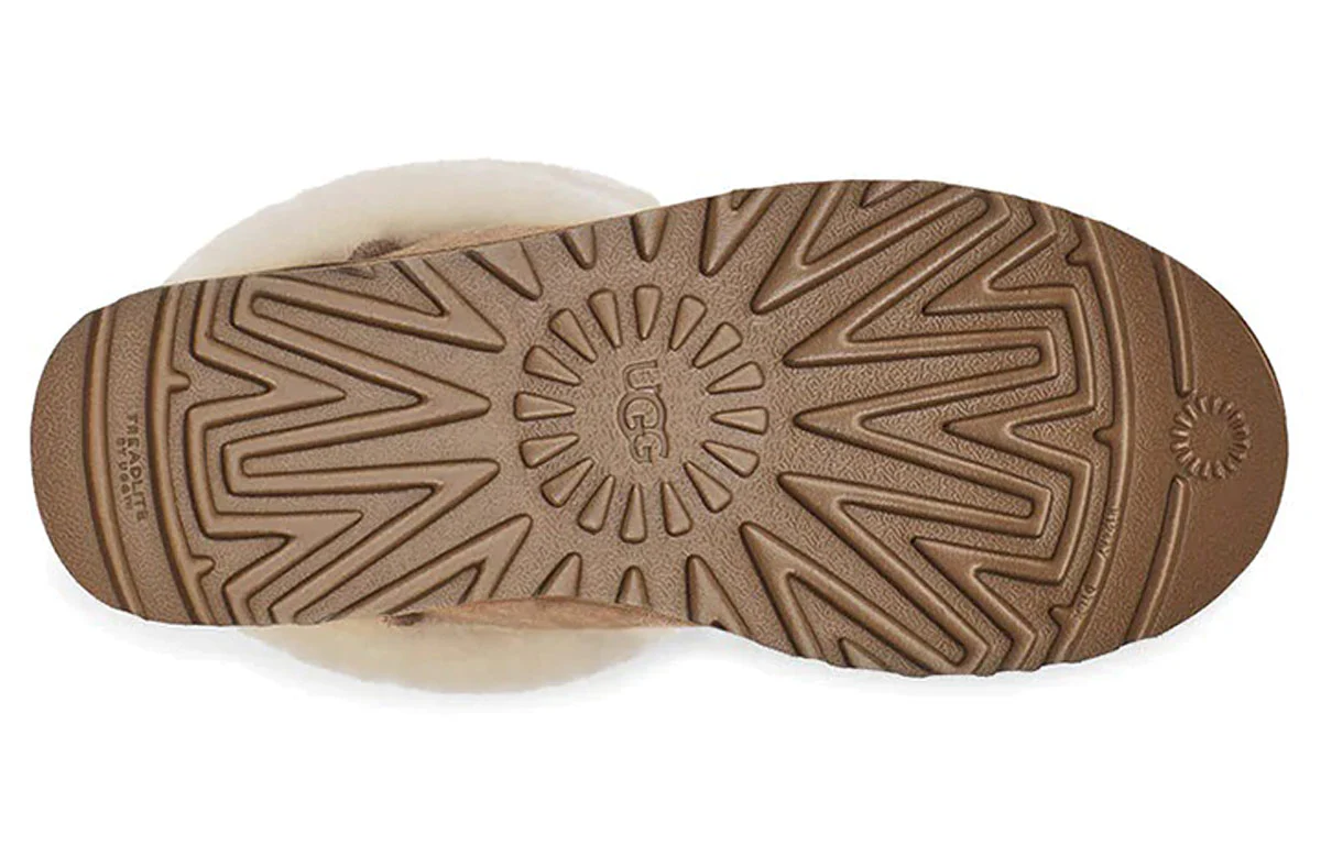 (WMNS) UGG Classic Mini Fluff Quilted Boot 'Chestnut Brown' 1098533-CHE