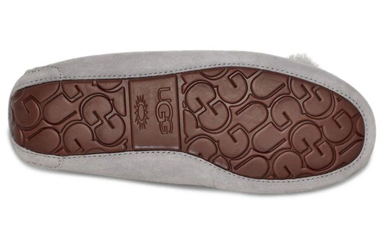 (WMNS) UGG Ansley Bow Slipper 'Light Grey' 1113470-LGRY