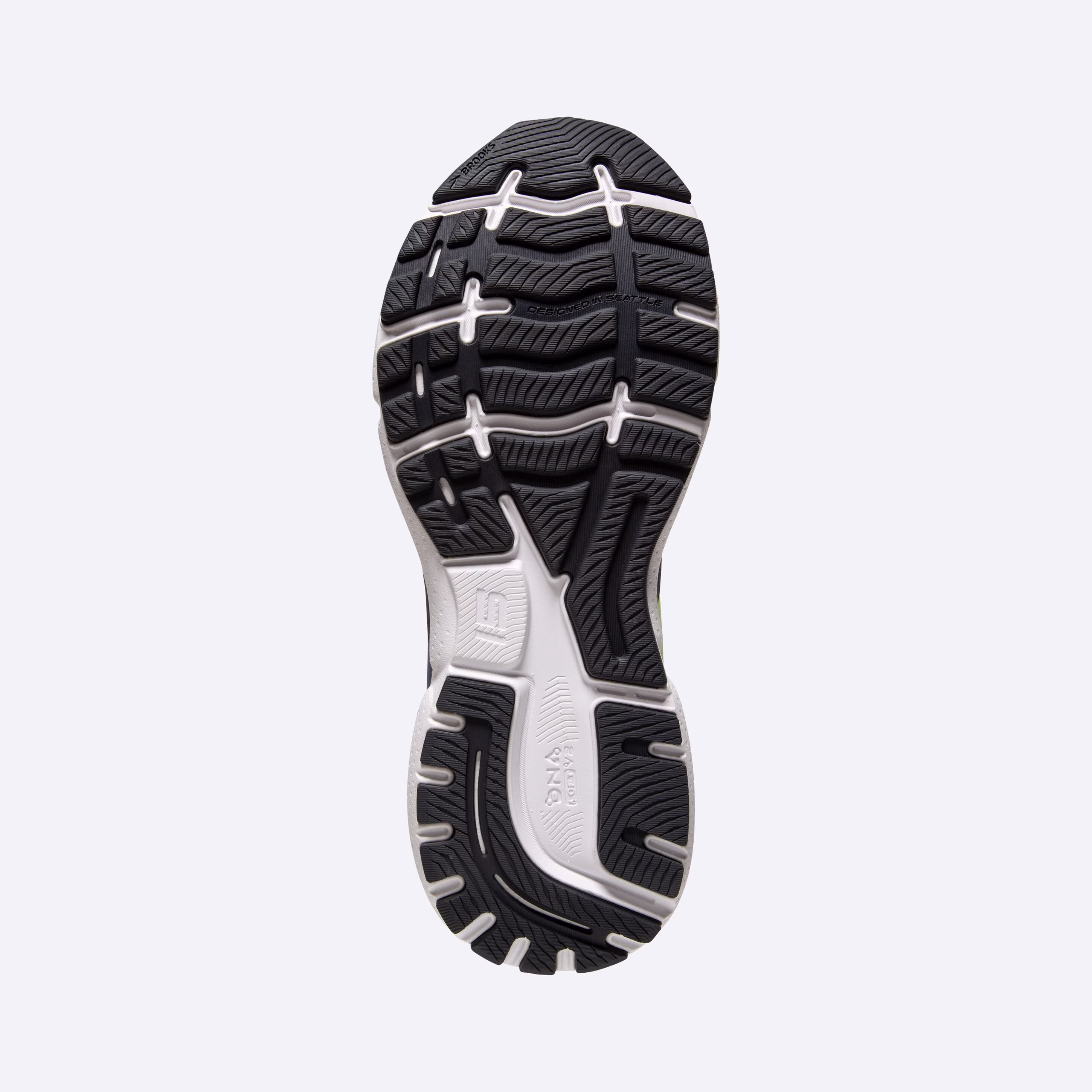 Men's Brooks, Ghost 15 Neutral Running Shoe -- Ebony/White/Nightlife