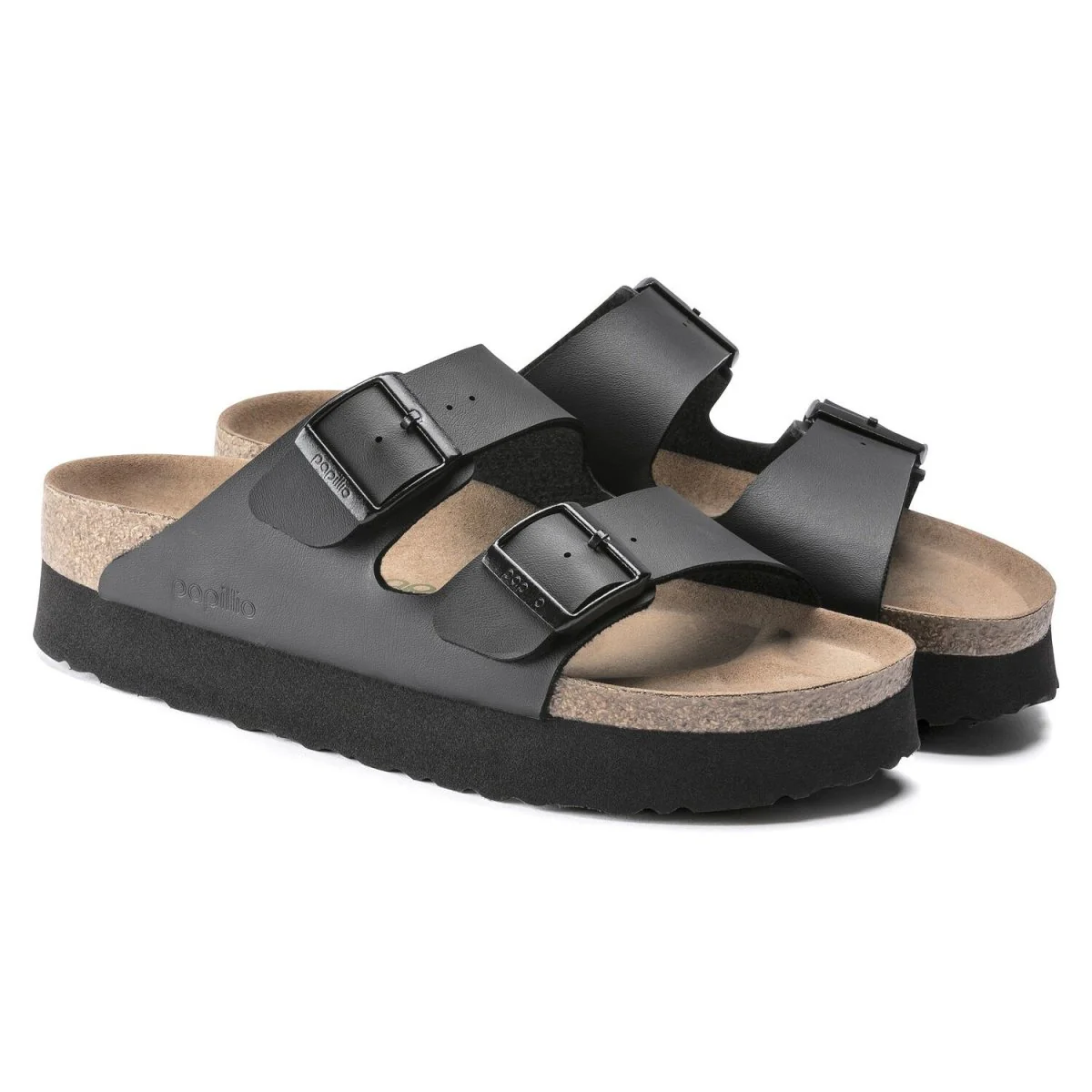 Women's Arizona Platform Vegan Birko-Flor Black