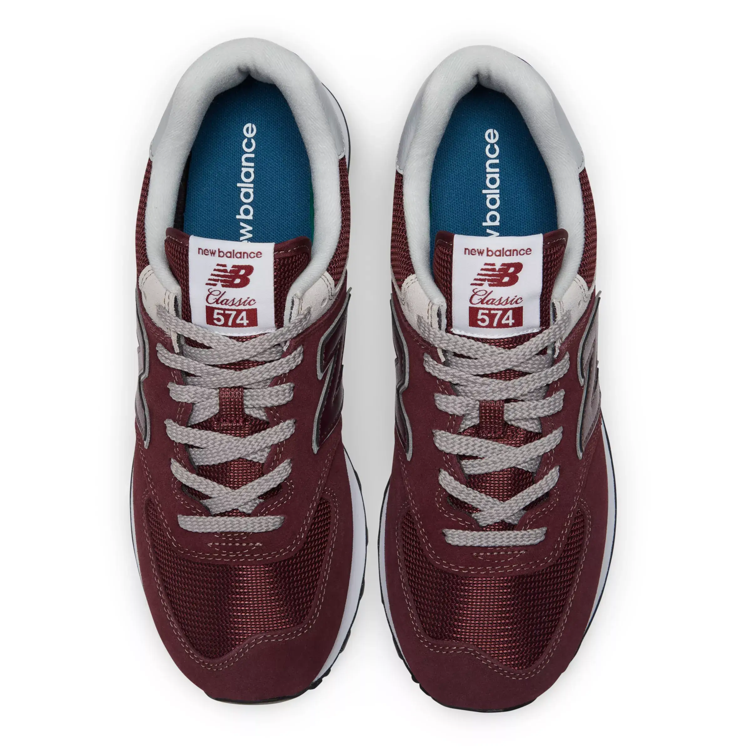 574 Core - Burgundy with White