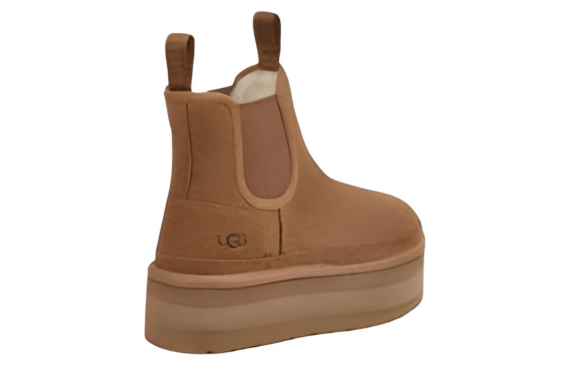 (WMNS) UGG Neumel Platform Chelsea Boot 'Chestnut' 1134526-CHE
