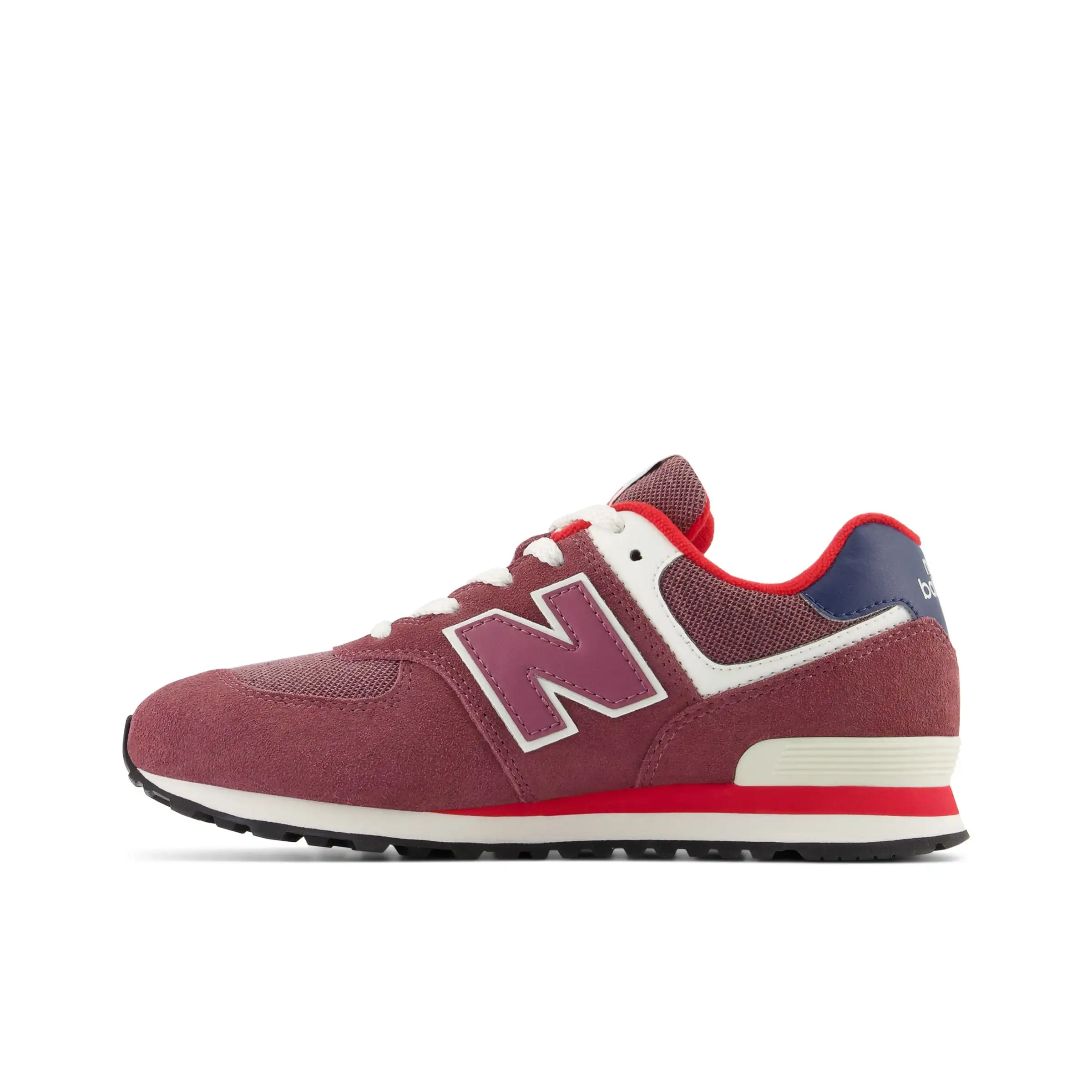 574 - Washed Burgundy with NB Navy