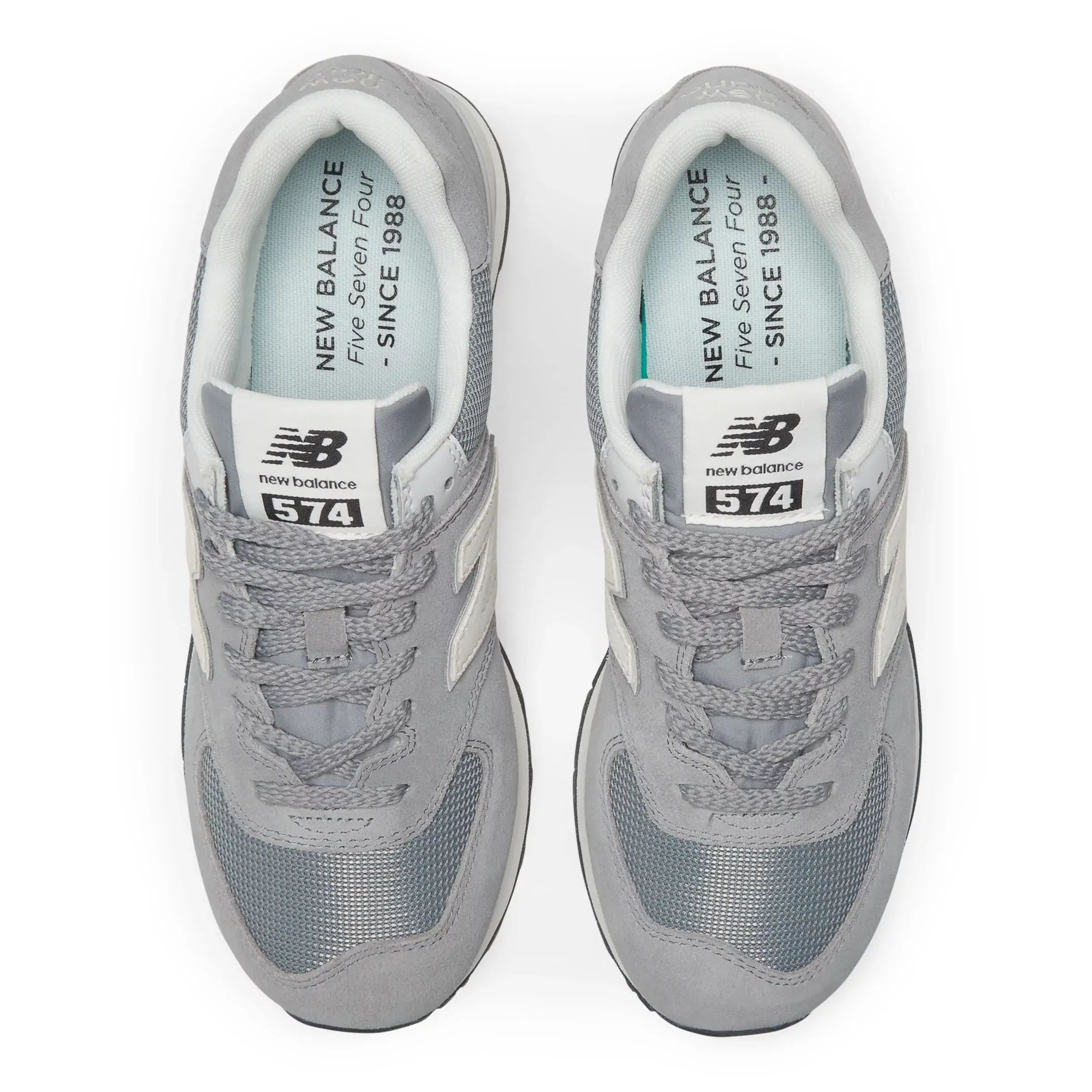 574 - Grey with Off White