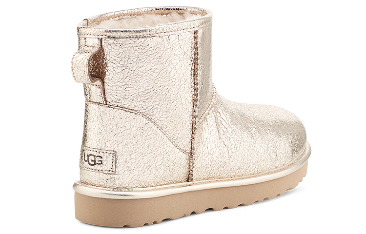 (WMNS) UGG Classic Mini Metallic Sparkle 'Light Gold' 1125234-SGD