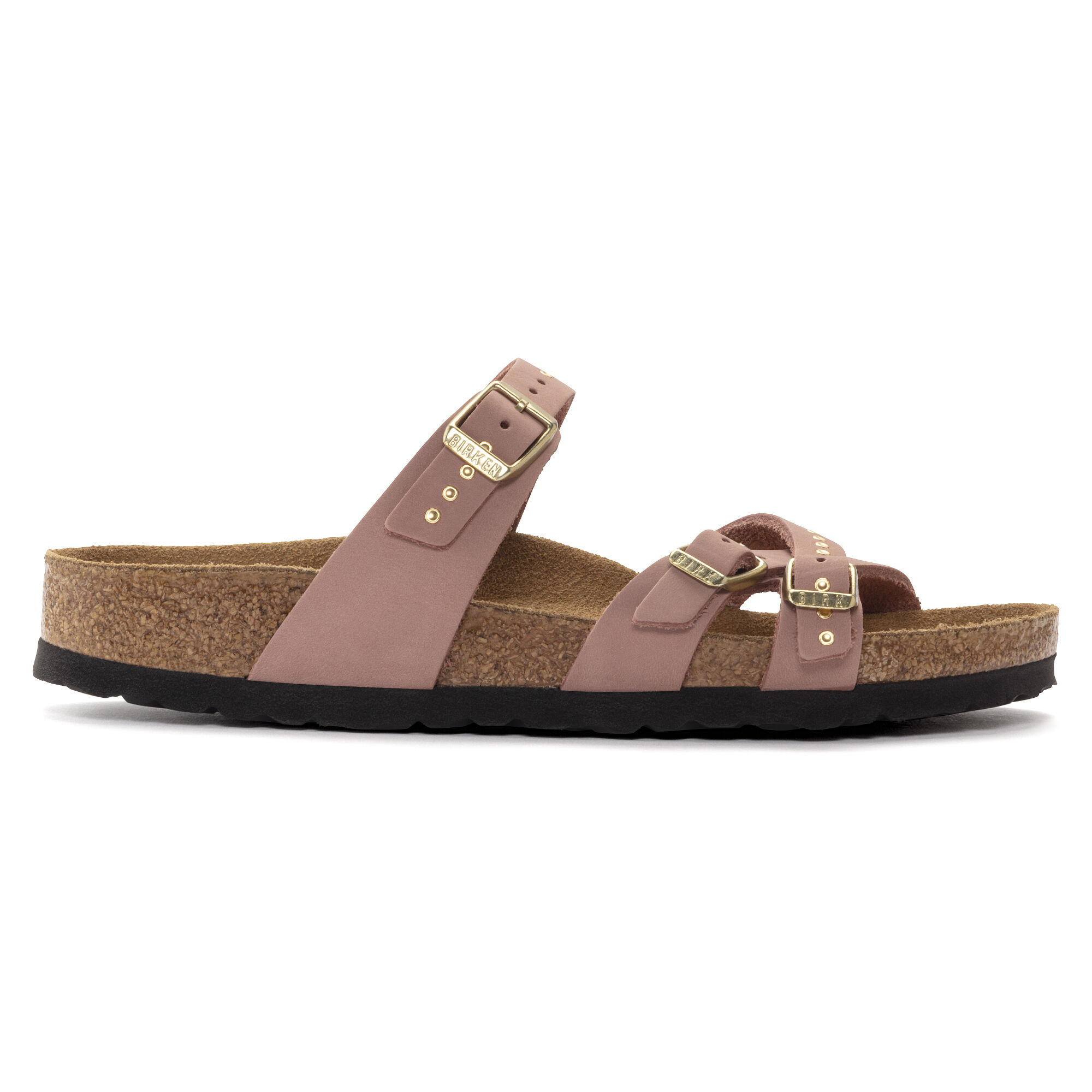 Franca Soft Footbed Nubuck Leather - Old Rose