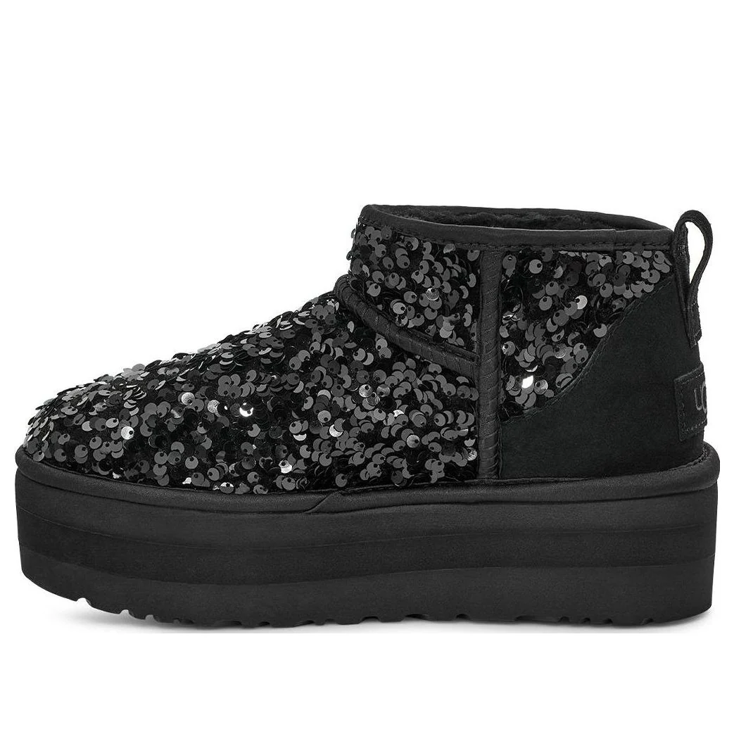 (WMNS) UGG Ultra Mini Chunky Sequin 1135060-BLK