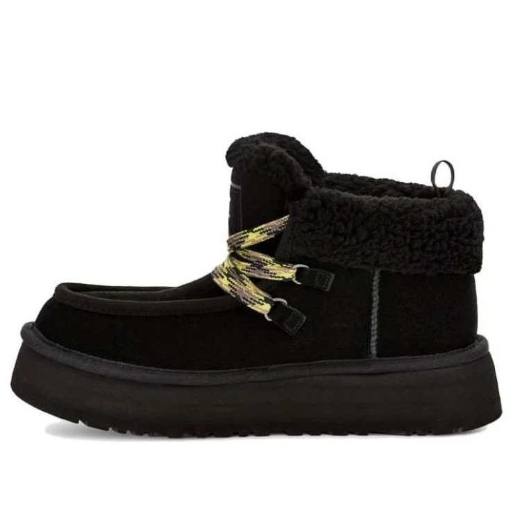 (WMNS) UGG Funkarra Cabin Cuff Boot 'Black' 1143954-BLK