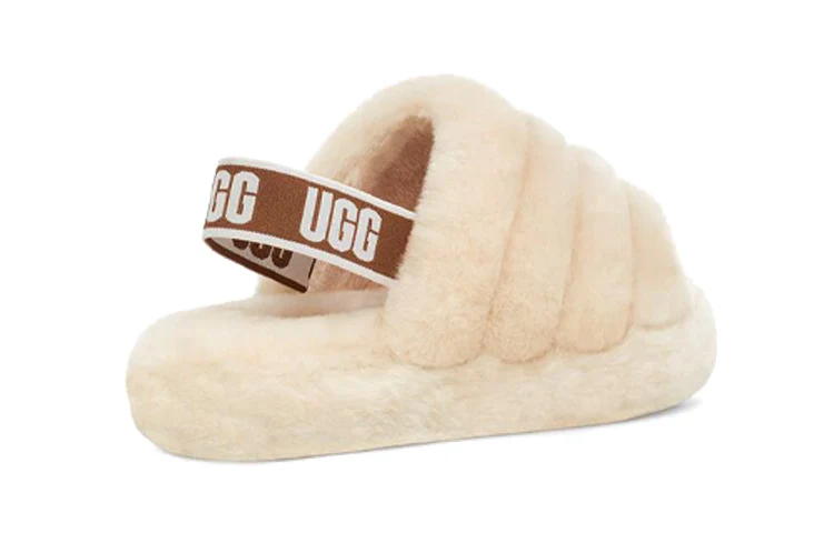 (PS) UGG Fluff Yeah Slide 'Natural' 1098494K-NAT